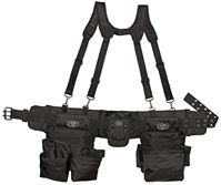 Dead On DO-FR Tool Rig with Suspenders, Poly Fabric, Black, 30-Pocket