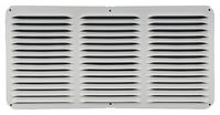 Lomanco LomanCool C816W Cornice Vent, 8 in L, 16 in W, 65 sq-ft Net Free Ventilating Area, Aluminum, White, Pack of 12