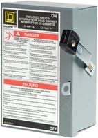 Square D L111N Safety Switch, 1 -Pole, 30 A, 120 V, SPST, Lug Terminal