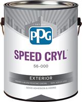 PPG SPEED CRYL 56-410XI 56-410XI-1G Exterior Paint, Satin, 1 gal, Pack of 4