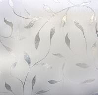 Artscape 01-0128 Window Film, 36 in L, 24 in W, Etched Leaf Pattern, Pack of 4