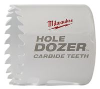 Milwaukee 49-56-0720 Hole Saw, 2 in Dia, 1.62 in D Cutting, 4 TPI, Carbide Cutting Edge