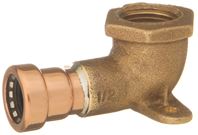 Elkhart Products CopperLoc Series 10170835 Drop Ear Non-Removable Tube Pipe Elbow, 1/2 in, 90 deg Angle, Copper