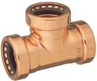EPC 10170855 Pipe Tee, 1/2 in, Copper, Gold, 200 psi Pressure