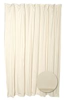 Zenna Home H20BB Shower Curtain/Liner, 72 in L, 70 in W, Polyester, Beige/Tan