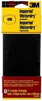 3M 5920-18-CC Sandpaper, 9 in L, 3.66 in W, Extra Fine, 400 Grit, Silicon Carbide Abrasive, Paper Backing