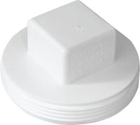 Canplas 414244BC Sewer Plug, 4 in, MNPT, PVC, White