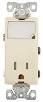 Eaton Cooper Wiring TR7735LA-BOX LED Wall Box Nightlight Combination, 1 -Pole, 15 A, 125 V, Light Almond