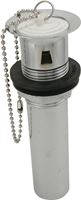 Plumb Pak PP3105PC Lavatory Plug, Pop-Out, Brass, Chrome