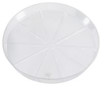 Gardeners Blue Ribbon VS4 Plant Saucer, 4 in Dia, Round, Plastic, Clear, Pack of 50