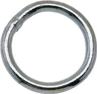 Campbell T7661361 Welded Ring, 200 lb Working Load, 2-1/2 in ID Dia Ring, #2 Chain, Steel, Zinc