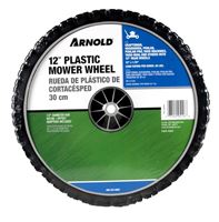 ARNOLD 490-324-0002 Replacement Lawn Mower Wheel, Plastic/Rubber