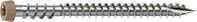 Camo 0367158TS Deck Screw, #10 Thread, 2-1/2 in L, Reverse Upper Thread, Trim Head, Star Drive, Sharp, Type-17 Point