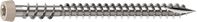 Camo 0367158SS Deck Screw, #10 Thread, 2-1/2 in L, Reverse Upper Thread, Trim Head, Star Drive, Sharp, Type-17 Point