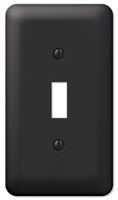 Amerelle Devon 935TBK Wallplate, 5 in L, 2-13/16 in W, 1 -Gang, Steel, Black, Pack of 6