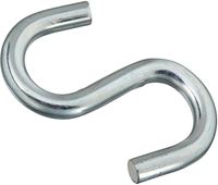 National Hardware 347856 S-Hook, 240 lb Working Load, Steel, Zinc, Pack of 5