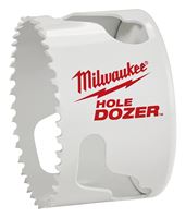 Milwaukee Hole Dozer 49-56-0163 Hole Saw, 2-3/4 in Dia, 1-5/8 in D Cutting, 5/8-18 Arbor, 3 TPI