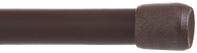 Kenney KN620 Spring Tension Rod, 5/8 in Dia, 28 to 48 in L, Metal, Chocolate