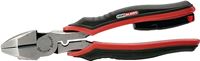 Gardner Bender GPT-90 Linemans Plier, 9 in OAL, 1-1/8 in Jaw Opening, Red Handle, Comfort-Grip Handle, 1-1/4 in W Jaw