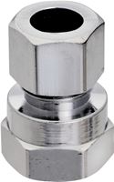 Plumb Pak PP20073LF Straight Adapter, 1/2 x 3/8 in, FIP x Compression, Chrome