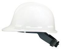 Safety Works SWX00346 Hard Hat, 4-Point Textile Suspension, HDPE Shell, White, Class: E