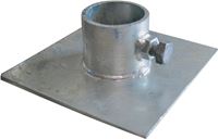 Multinautic 11107 Base Plate, Galvanized Steel, For: Stationary Dock or a Gangway