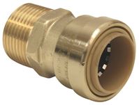 B & K ProLine Series 630-103 Adapter, 1/2 in, Push-Fit x Male, Brass, 200 psi Pressure