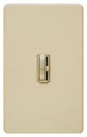 Lutron Ariadni TGCL-153PH-IV Dimmer, 1.25 A, 120 V, 150 W, CFL, Halogen, Incandescent, LED Lamp, 3-Way, Ivory