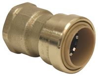B & K ProLine Series 630-203HC Adapter, 1/2 in, Push-Fit x FPT, Brass, 200 psi Pressure