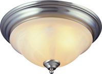 Boston Harbor BRT-ATE1013-SC Three Light Flush Mount Ceiling Fixture, 120 V, 60 W, 3-Lamp, A19 or CFL Lamp