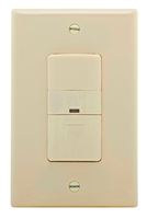 Eaton Wiring Devices OS306U-LA-K Motion Sensor Switch, 120 V, 1 -Pole, Motion Sensor, 180 deg Sensing, Light Almond