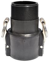 Green Leaf B Series 125B Camlock Coupling, 1 x 1-1/4 in, Female x MNPT, 125 psi Pressure, Polypropylene