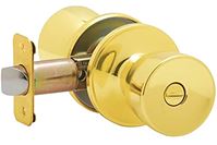 Dexter J Series J40 BYR 605 Privacy Lockset, Tulip Design, Knob Handle, Bright Brass, Metal, Interior Locking