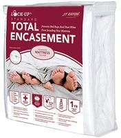 J.T. Eaton Lock-Up 83KGENC Mattress Encasement, King, Fabric, White