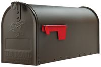 Gibraltar Mailboxes Elite Series E1100BZ0 Mailbox, 800 cu-in Capacity, Galvanized Steel, Bronze, 6.9 in W, 20.1 in D