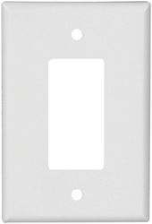 Eaton Wiring Devices 2751W-BOX Wallplate, 5-1/4 in L, 3-1/2 in W, 1 -Gang, Thermoset, White, High-Gloss, Pack of 10