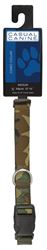 Casual Canine ZA6741 18 43 Dog Collar, D-Ring Link, 18 to 26 in L, 1 in W, Nylon, Green Camo