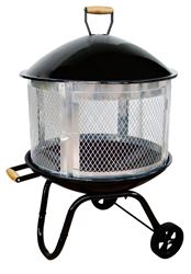 Seasonal Trends Fire Pit, 27-3/4 in OAW, 31-1/4 in OAD, 46-1/2 in OAH, Round, Steel