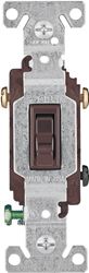 Eaton Wiring Devices 1303-7B Toggle Switch, 15 A, 120 V, Polycarbonate Housing Material, Brown