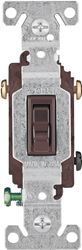 Eaton Cooper Wiring 1303B Toggle Switch, 15 A, 120 V, Polycarbonate Housing Material, Brown