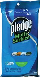 Pledge 21462 Cleaning Wipes, 10 in L, 7 in W