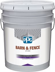 PPG GLBFEX10WH05 Exterior Latex, Flat, White, Liquid, 5 gal