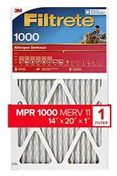 Filtrete 9805-4 Air Filter, 20 in L, 14 in W, 11 MERV, 1000 MPR, Polypropylene Frame, Pack of 4