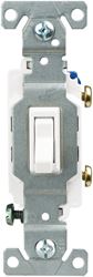 Eaton Wiring Devices C1301-7LTW Toggle Switch, 15 A, 120 V, Polycarbonate Housing Material, White