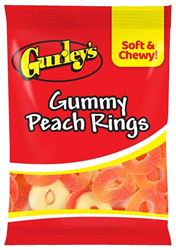 Gurleys 743784 Candy, Gummy, Gummy Peach Ring Flavor, 5 oz, Pack of 12