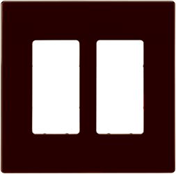 Eaton Cooper Wiring PJ PJS262RB-SP-L Wallplate, 4.87 in L, 4.94 in W, 2 -Gang, Polycarbonate, Oil-Rubbed Bronze, Pack of 6