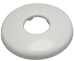 Plumb Pak PP823-00 Bath Flange, 3-1/2 in OD, For: 1/2 in IPS Pipes, Plastic, White