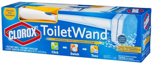 Clorox 03191 Toilet Wand Kit, Pack of 6