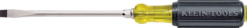 Klein Tools 602-6 Screwdriver, 5/16 in Drive, Keystone Drive, 10-15/16 in OAL, 6 in L Shank, Rubber Handle