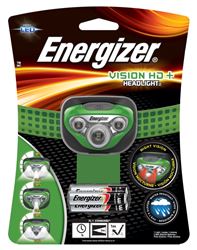 Energizer HDC32E Headlight, AAA Battery, LED Lamp, 350 Lumens, 70 m Beam Distance, 4 hr Run Time